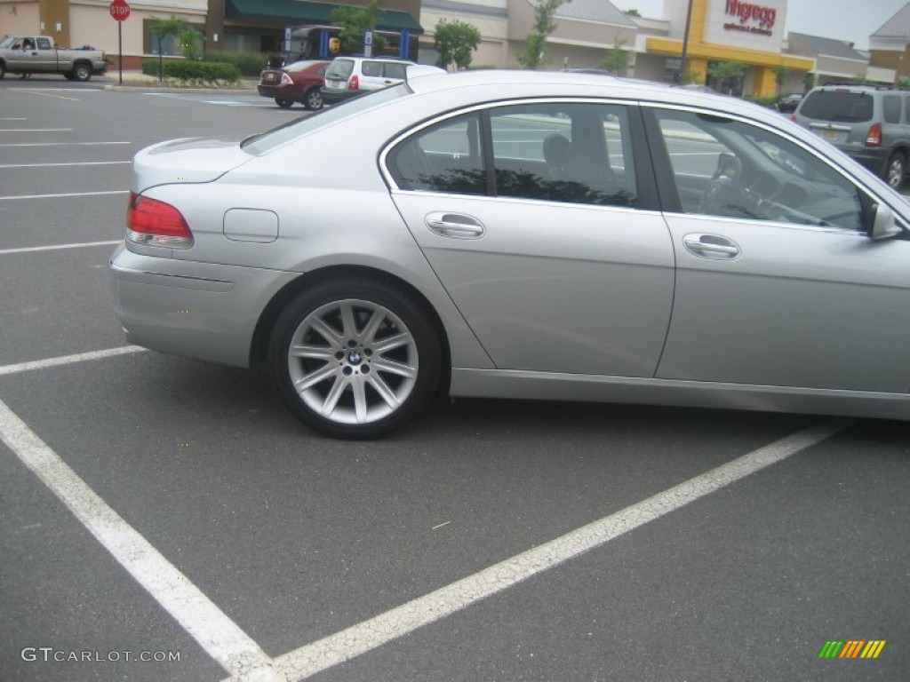 2008 7 Series 750i Sedan - Titanium Silver Metallic / Black photo #9