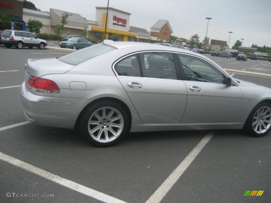 2008 7 Series 750i Sedan - Titanium Silver Metallic / Black photo #10