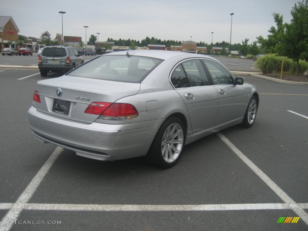 2008 7 Series 750i Sedan - Titanium Silver Metallic / Black photo #12
