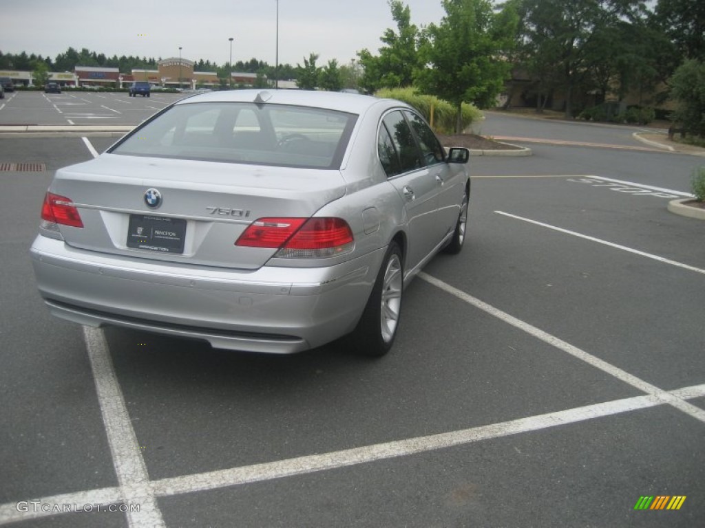 2008 7 Series 750i Sedan - Titanium Silver Metallic / Black photo #13