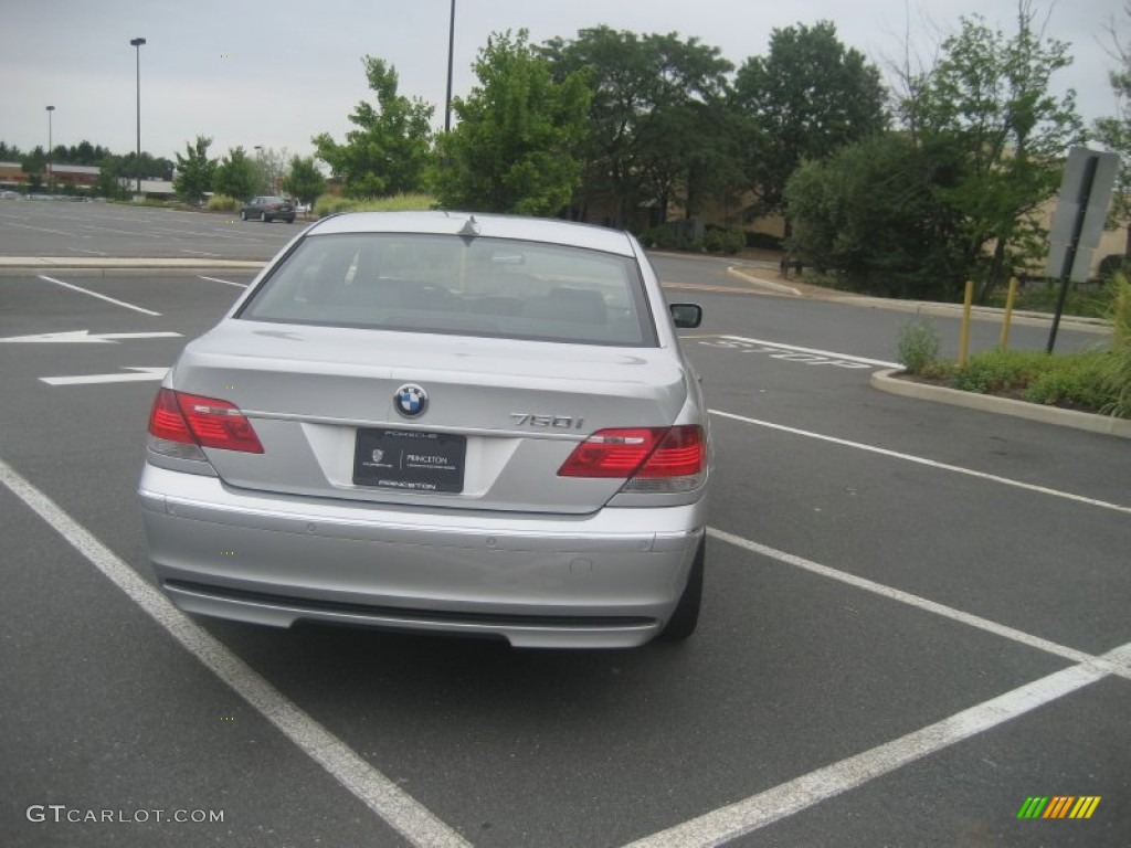 2008 7 Series 750i Sedan - Titanium Silver Metallic / Black photo #14