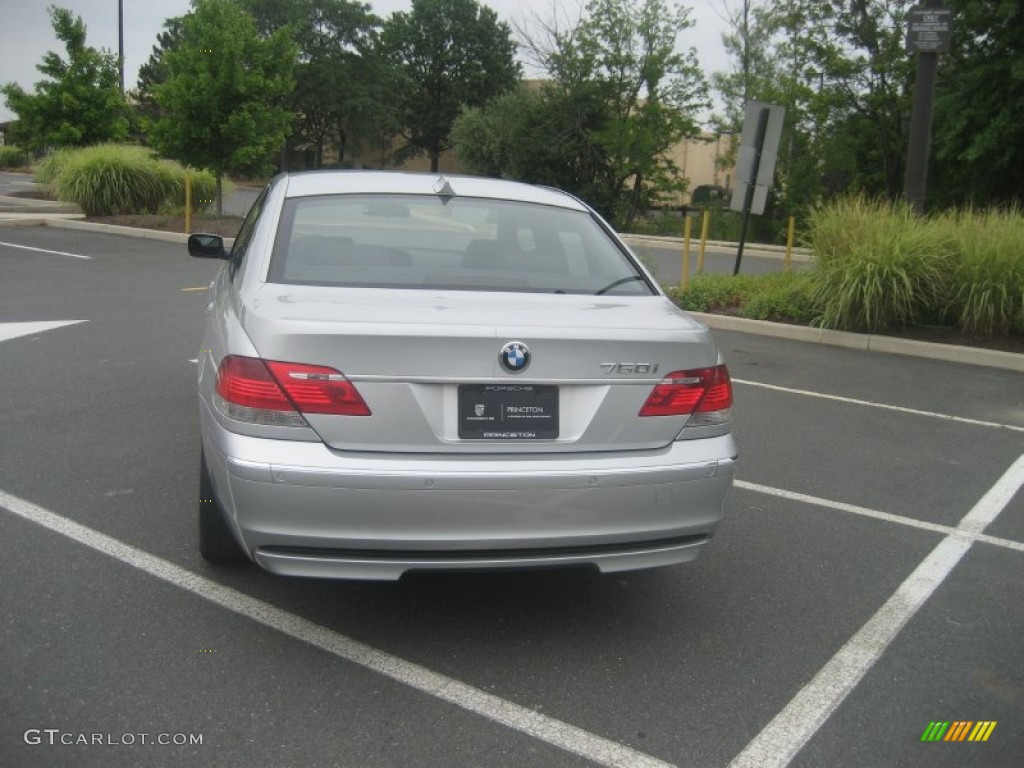 2008 7 Series 750i Sedan - Titanium Silver Metallic / Black photo #15