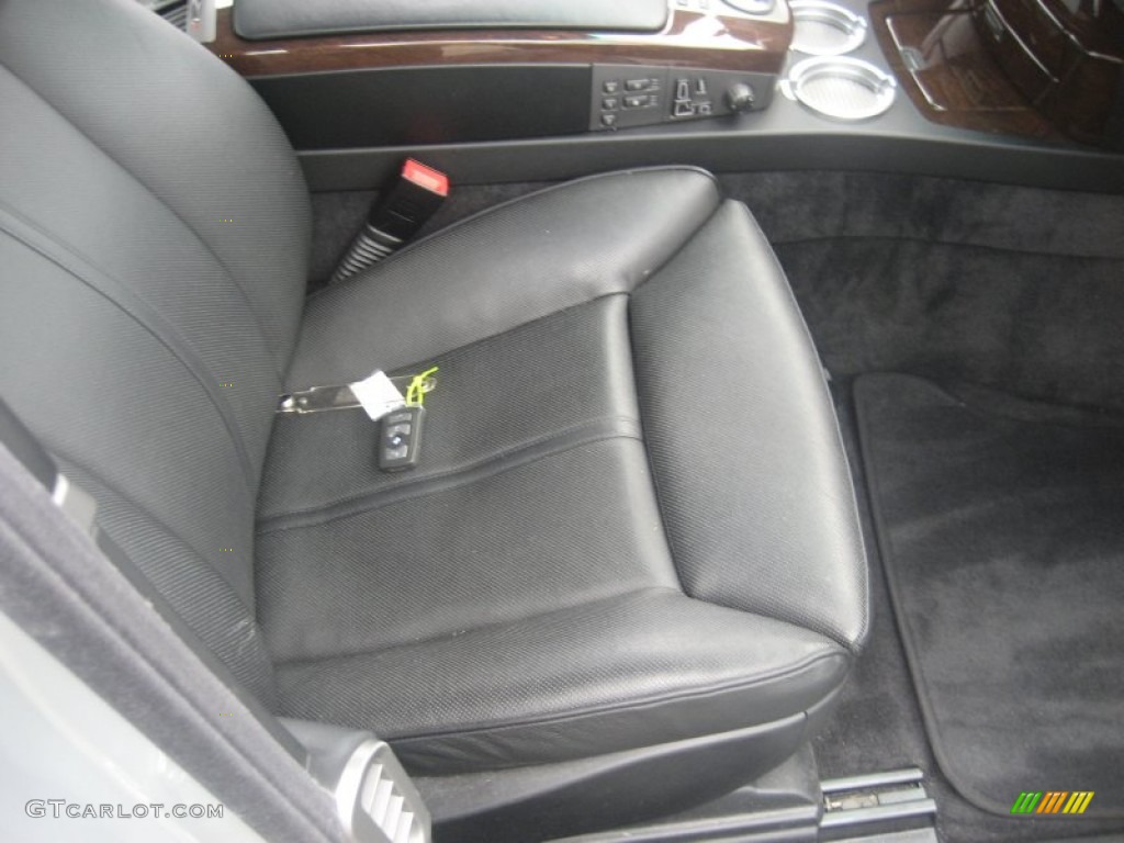 2008 7 Series 750i Sedan - Titanium Silver Metallic / Black photo #39