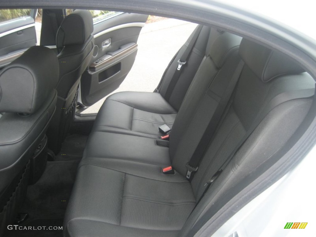 2008 BMW 7 Series 750i Sedan Rear Seat Photo #68340207