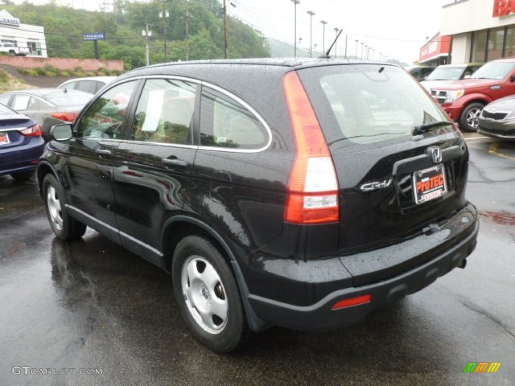 2008 CR-V LX 4WD - Nighthawk Black Pearl / Ivory photo #5