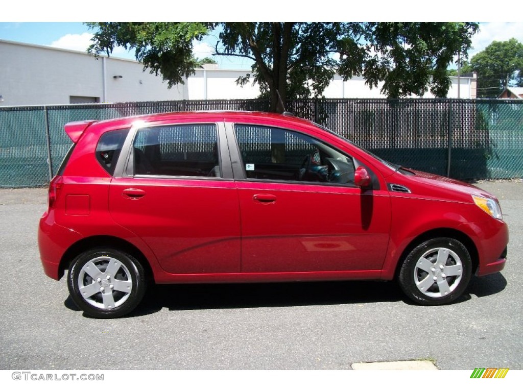 Sport Red 2010 Chevrolet Aveo Aveo5 LT Exterior Photo #68343136