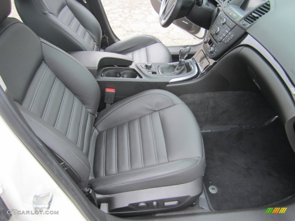 Ebony Interior 2012 Buick Regal GS Photo #68344189