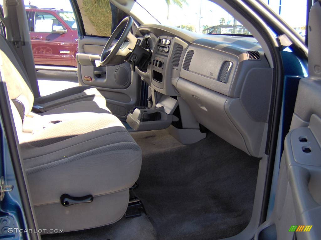 2003 Ram 1500 SLT Quad Cab - Atlantic Blue Pearl / Taupe photo #18