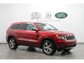 2011 Inferno Red Crystal Pearl Jeep Grand Cherokee Overland 4x4  photo #1