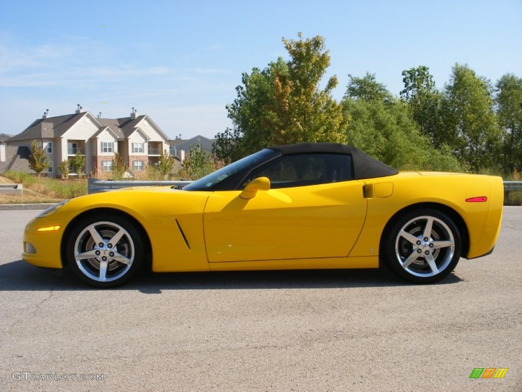 Velocity Yellow 2006 Chevrolet Corvette Convertible Exterior Photo #68347177