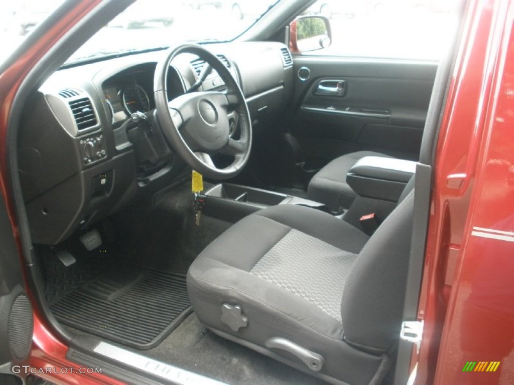 Ebony Interior 2011 Chevrolet Colorado LT Crew Cab Photo #68347606