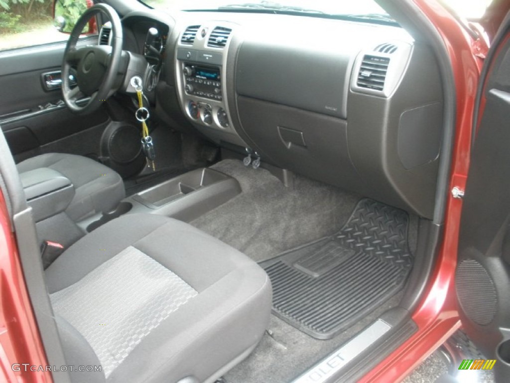 Ebony Interior 2011 Chevrolet Colorado LT Crew Cab Photo #68347651