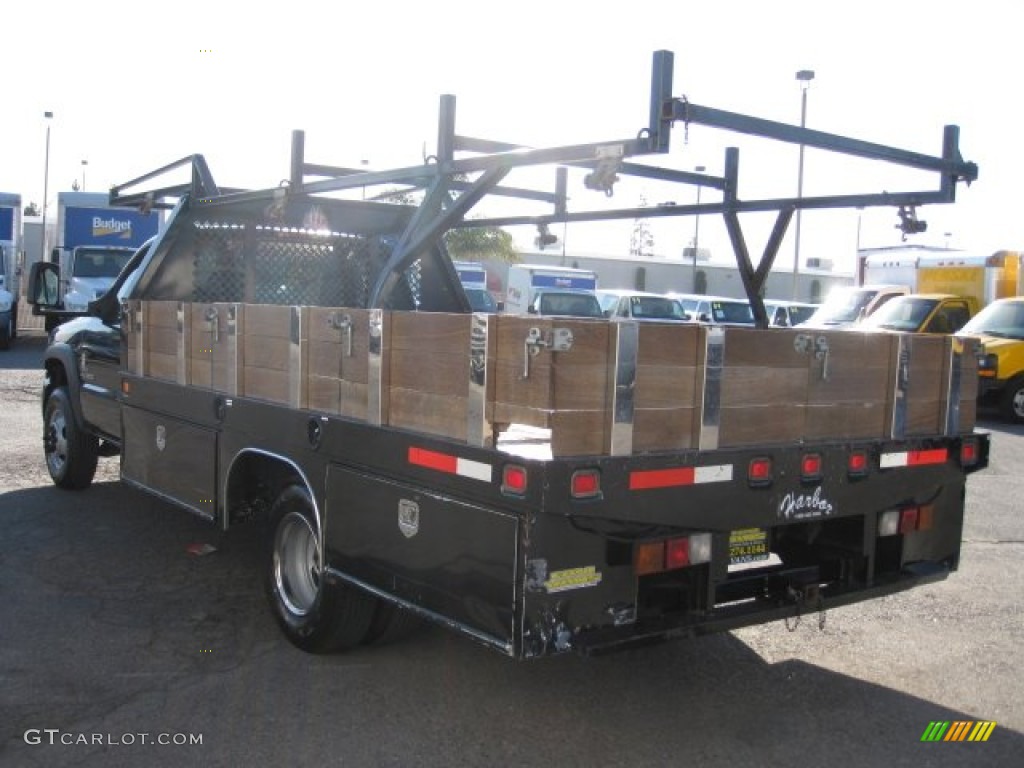 2006 Sierra 3500 Work Truck Regular Cab Stake Truck - Onyx Black / Dark Pewter photo #4