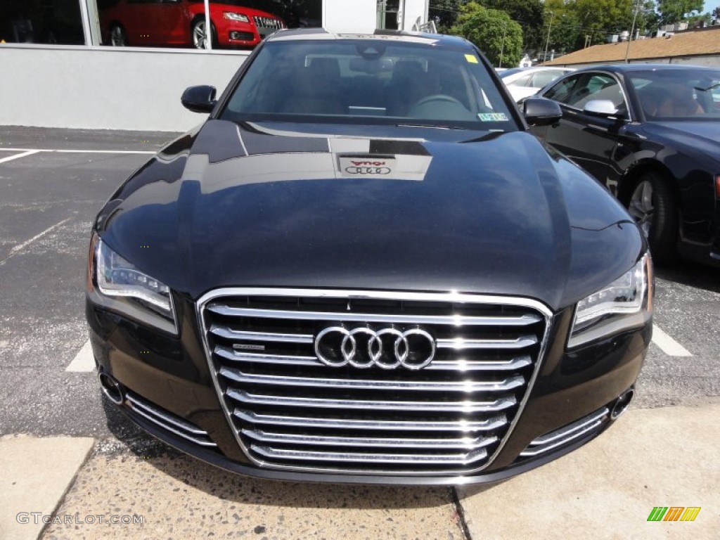 Phantom Black Pearl Effect 2011 Audi A8 L 4.2 FSI quattro Exterior Photo #68348122