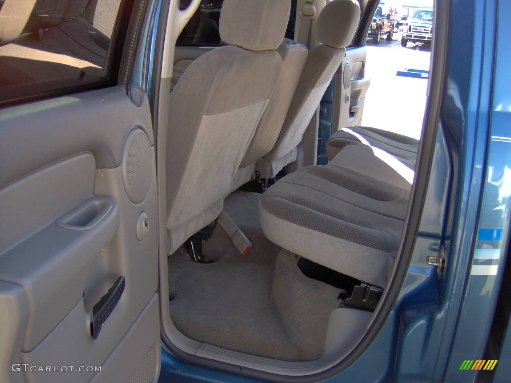2003 Ram 1500 SLT Quad Cab - Atlantic Blue Pearl / Taupe photo #22