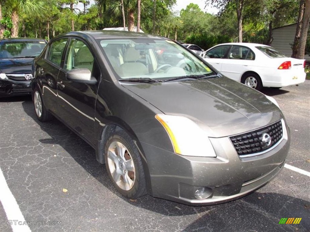 2008 Sentra 2.0 S - Polished Granite / Beige photo #1