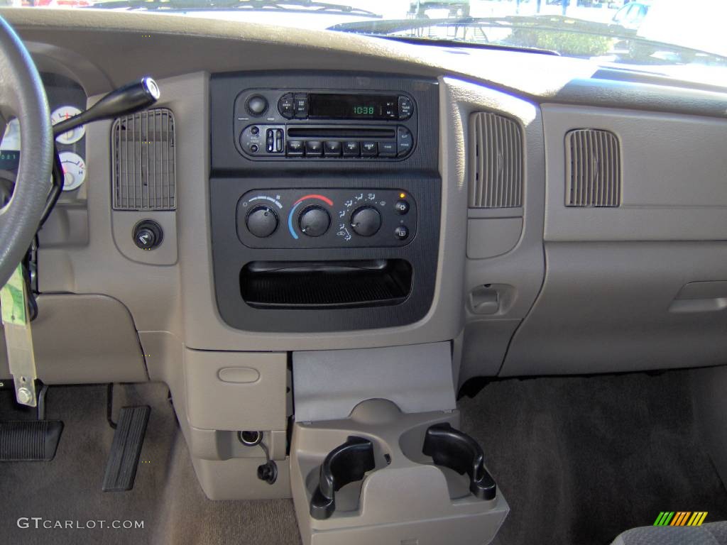 2003 Ram 1500 SLT Quad Cab - Atlantic Blue Pearl / Taupe photo #24