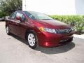 Crimson Pearl - Civic LX Sedan Photo No. 1