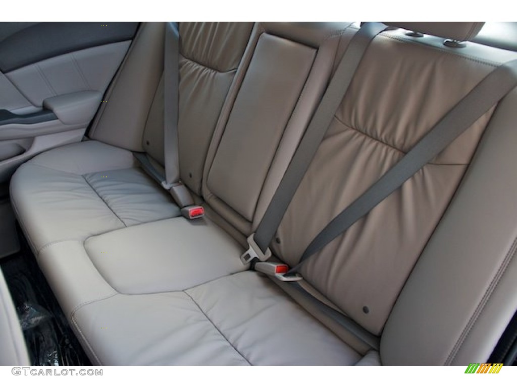 2012 Civic EX-L Sedan - Polished Metal Metallic / Gray photo #16