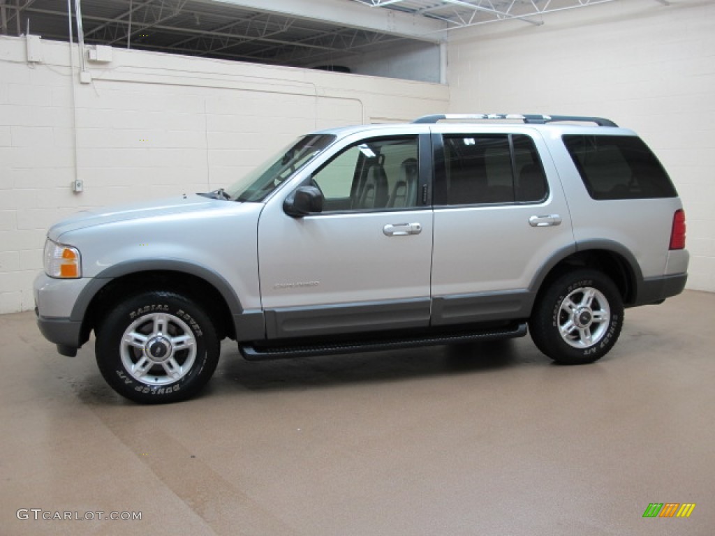2002 Explorer XLT 4x4 - Silver Frost Metallic / Midnight Grey photo #5
