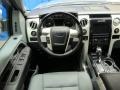 Platinum Steel Gray/Black Leather Dashboard Photo for 2012 Ford F150 #68353684