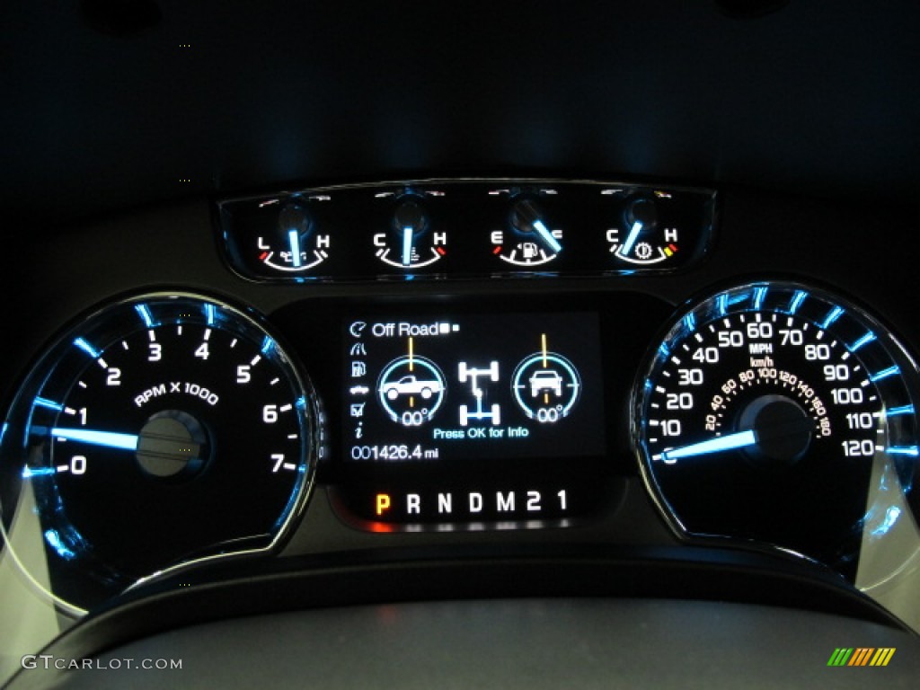 2012 Ford F150 Platinum SuperCrew 4x4 Gauges Photo #68353714