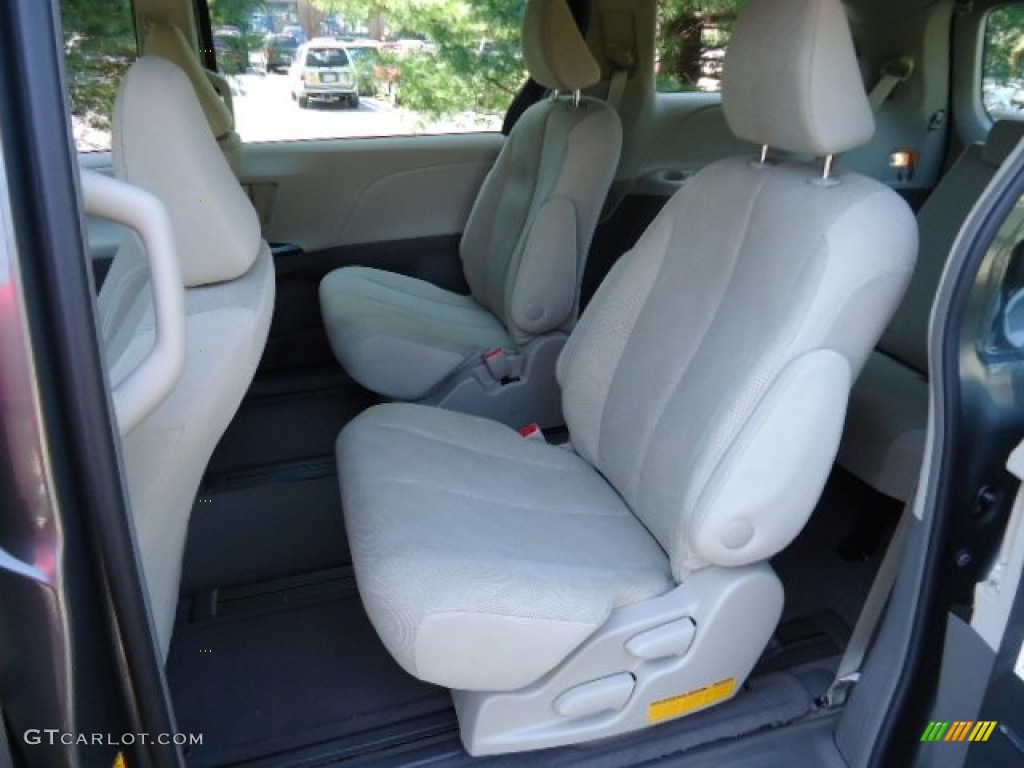 2012 Sienna V6 - Cypress Green Pearl / Bisque photo #14