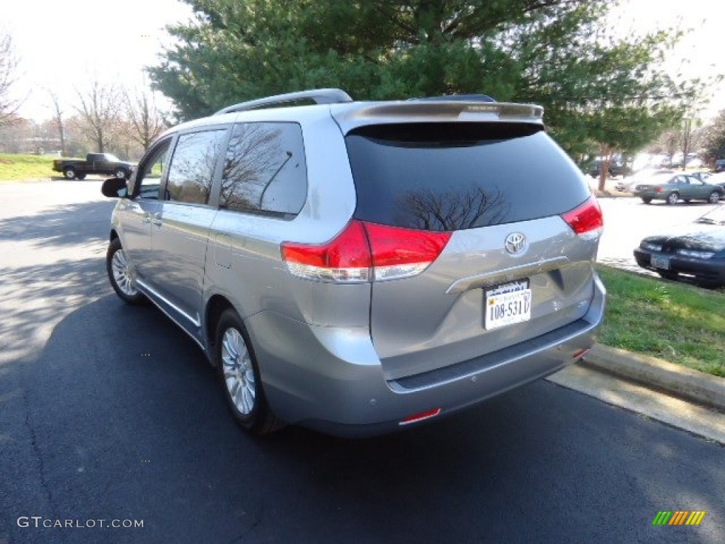 2012 Sienna XLE - Silver Sky Metallic / Light Gray photo #5