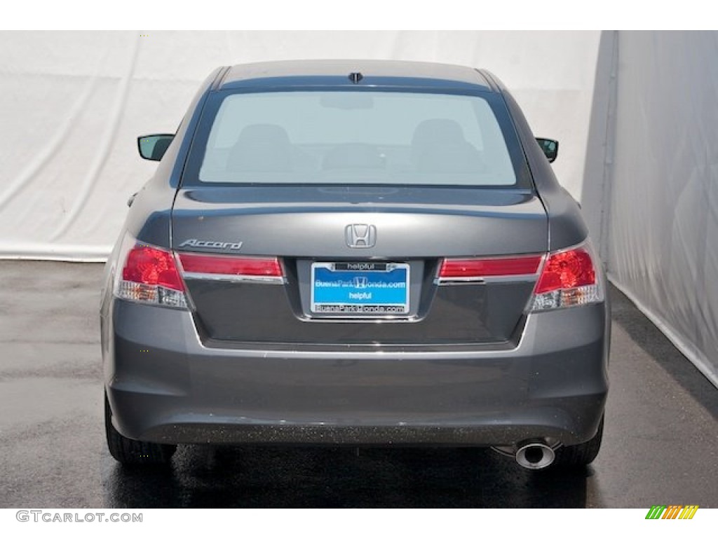 2012 Accord EX-L Sedan - Polished Metal Metallic / Black photo #6