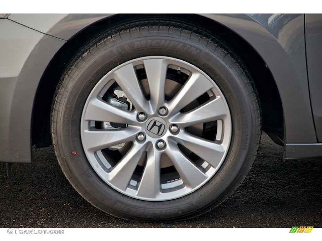 2012 Accord EX-L Sedan - Polished Metal Metallic / Black photo #7