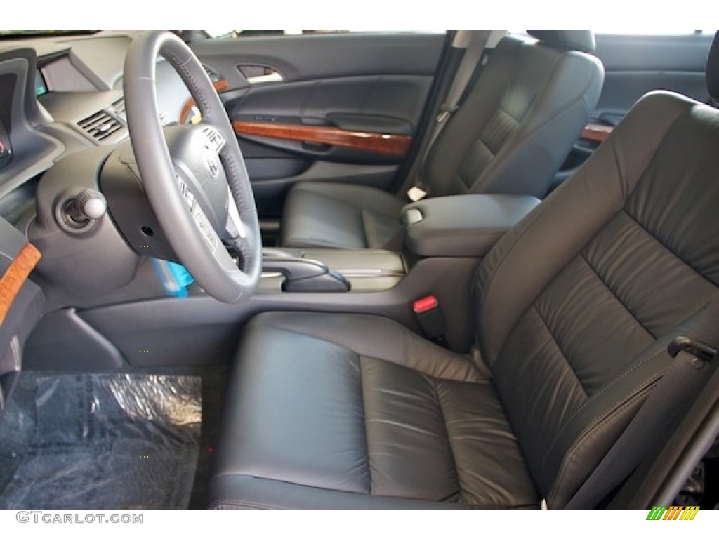 2012 Accord EX-L Sedan - Polished Metal Metallic / Black photo #9