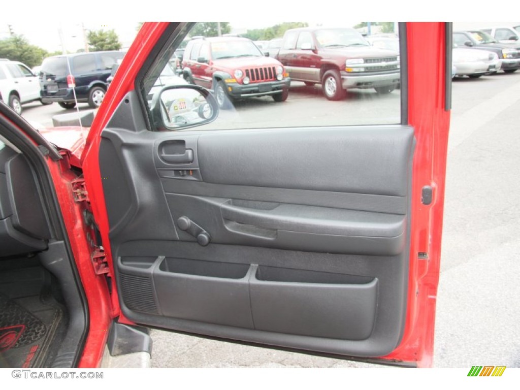 2003 Dodge Dakota SXT Club Cab 4x4 Dark Slate Gray Door Panel Photo #68356789