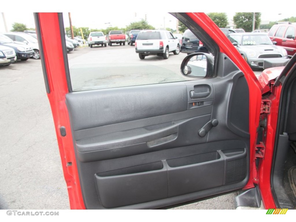 2003 Dodge Dakota SXT Club Cab 4x4 Dark Slate Gray Door Panel Photo #68356798