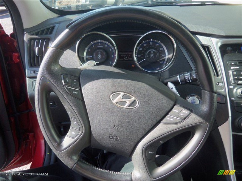 2011 Sonata Limited - Venetian Red / Gray photo #10