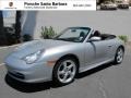 Arctic Silver Metallic 2003 Porsche 911 Carrera Cabriolet