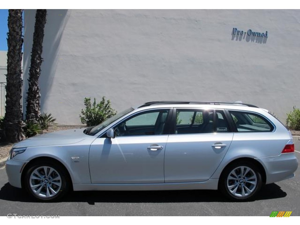 Titanium Silver Metallic 2010 BMW 5 Series 535i xDrive Sports Wagon Exterior Photo #68358327