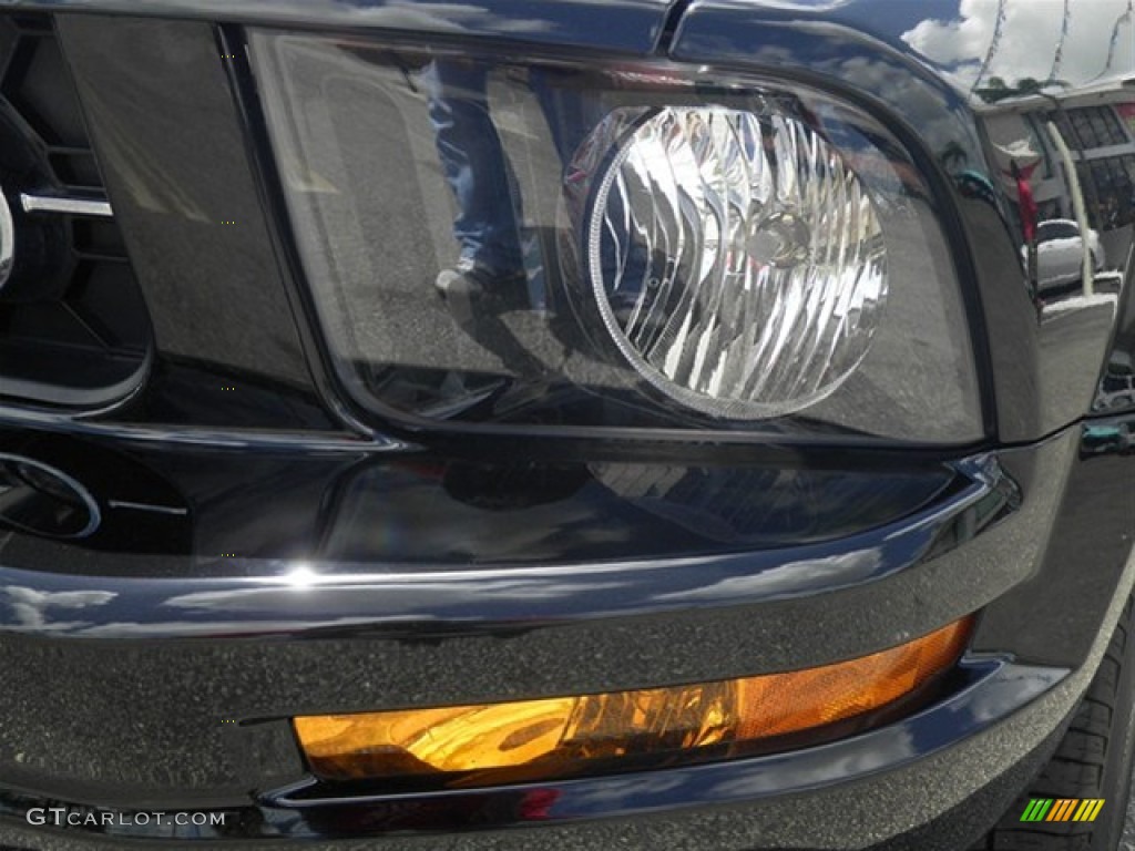 2009 Mustang V6 Convertible - Black / Light Graphite photo #7