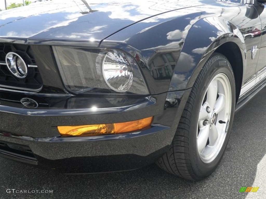 2009 Mustang V6 Convertible - Black / Light Graphite photo #8