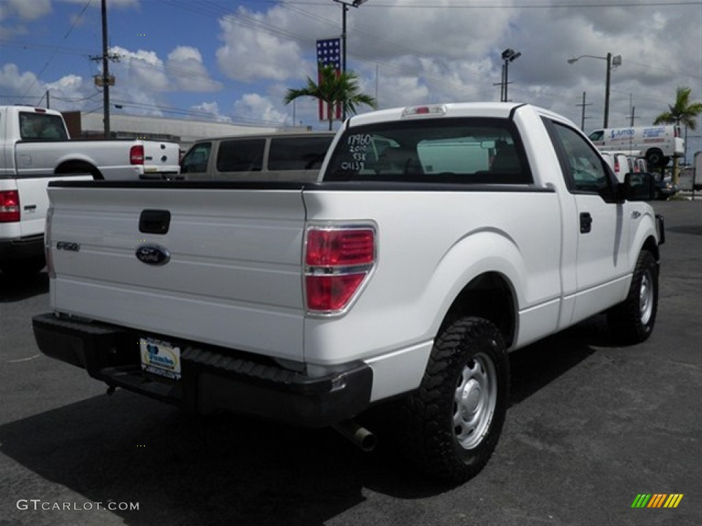 2010 F150 XL Regular Cab 4x4 - Oxford White / Medium Stone photo #15