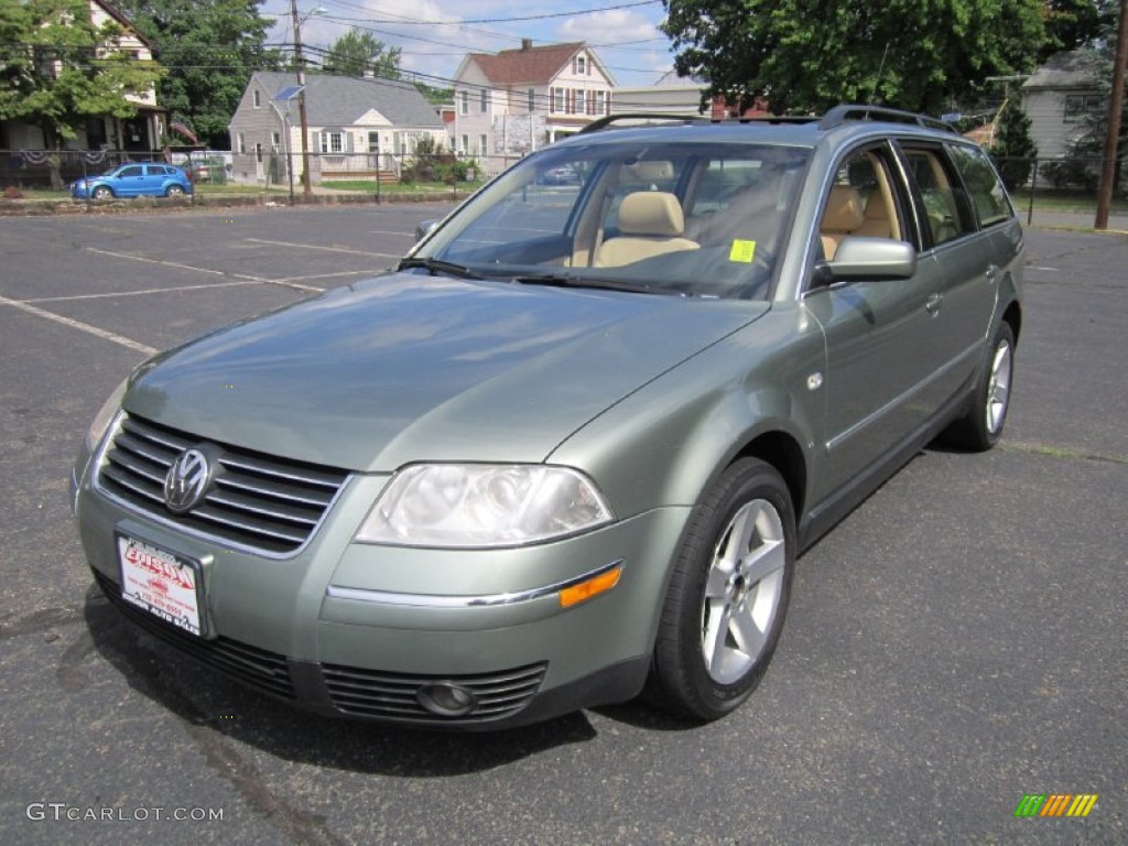 2004 Passat GLX 4Motion Wagon - Fresco Green Metallic / Beige photo #2