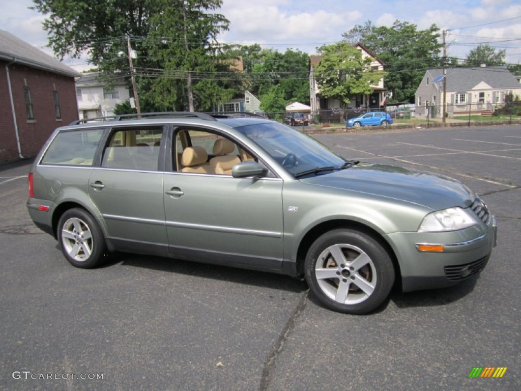 2004 Passat GLX 4Motion Wagon - Fresco Green Metallic / Beige photo #10