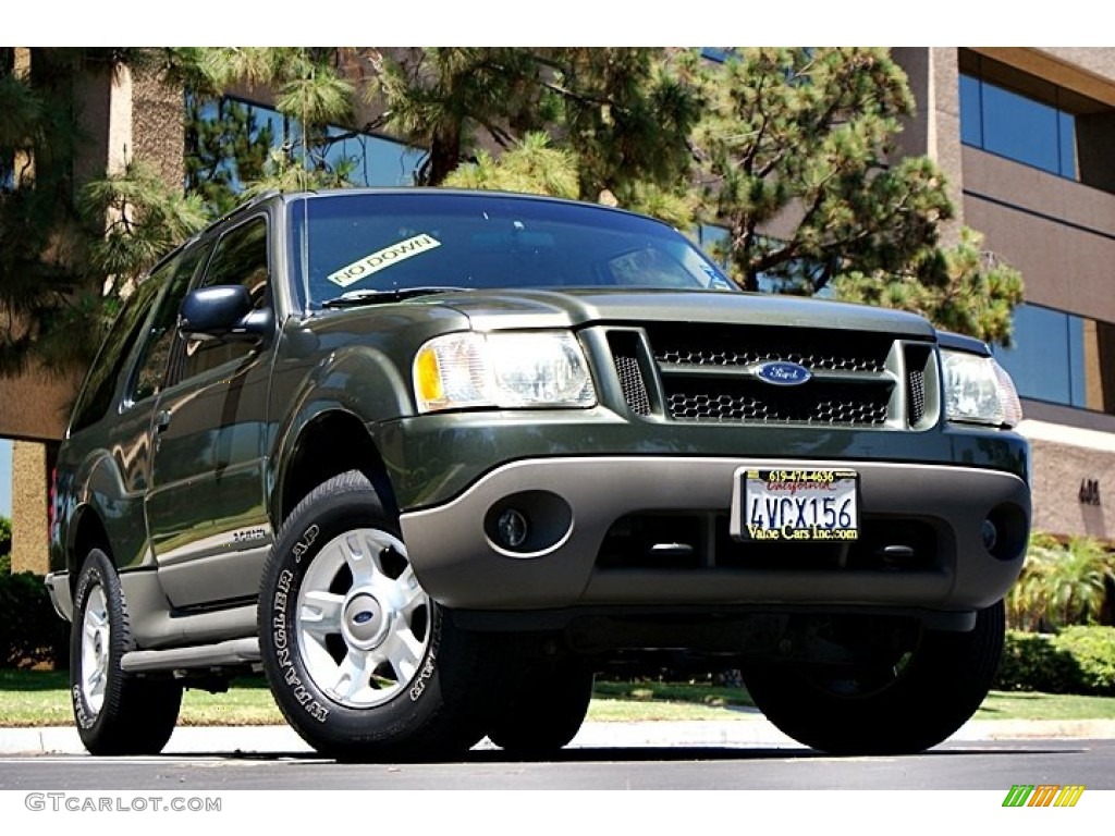 2001 Explorer Sport - Spruce Green Metallic / Medium Prairie Tan photo #1