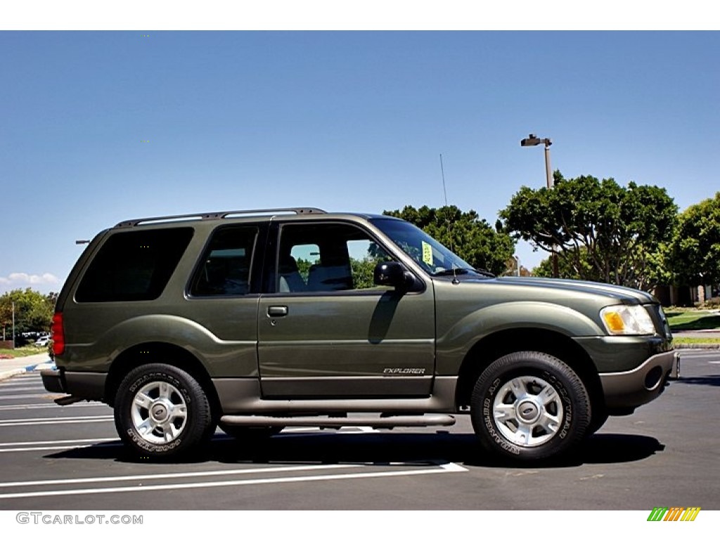 2001 Explorer Sport - Spruce Green Metallic / Medium Prairie Tan photo #5
