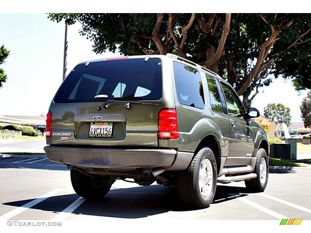 2001 Explorer Sport - Spruce Green Metallic / Medium Prairie Tan photo #6