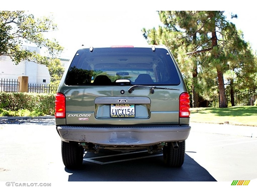 2001 Explorer Sport - Spruce Green Metallic / Medium Prairie Tan photo #7