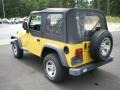 2004 Solar Yellow Jeep Wrangler SE 4x4  photo #9