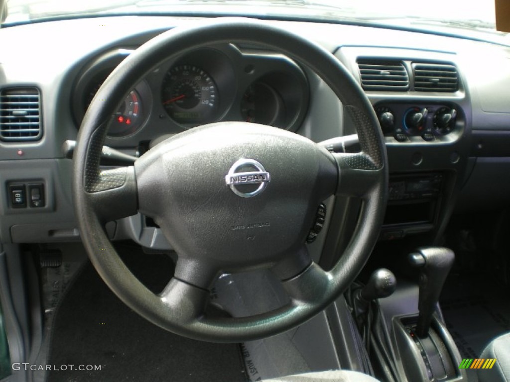 2002 Nissan Xterra SE V6 4x4 Gray Celadon Steering Wheel Photo #68362423