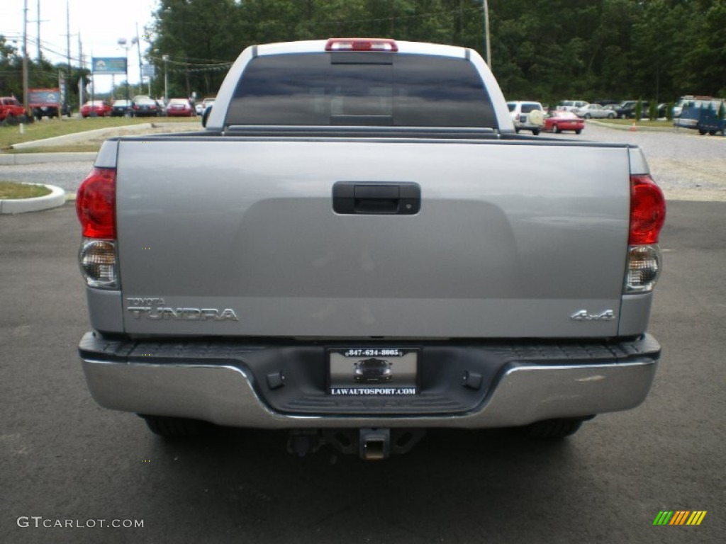 2007 Tundra SR5 Double Cab 4x4 - Silver Sky Metallic / Graphite Gray photo #8
