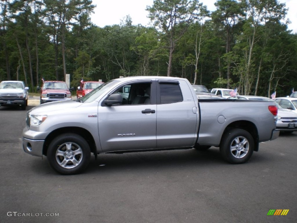 2007 Tundra SR5 Double Cab 4x4 - Silver Sky Metallic / Graphite Gray photo #12