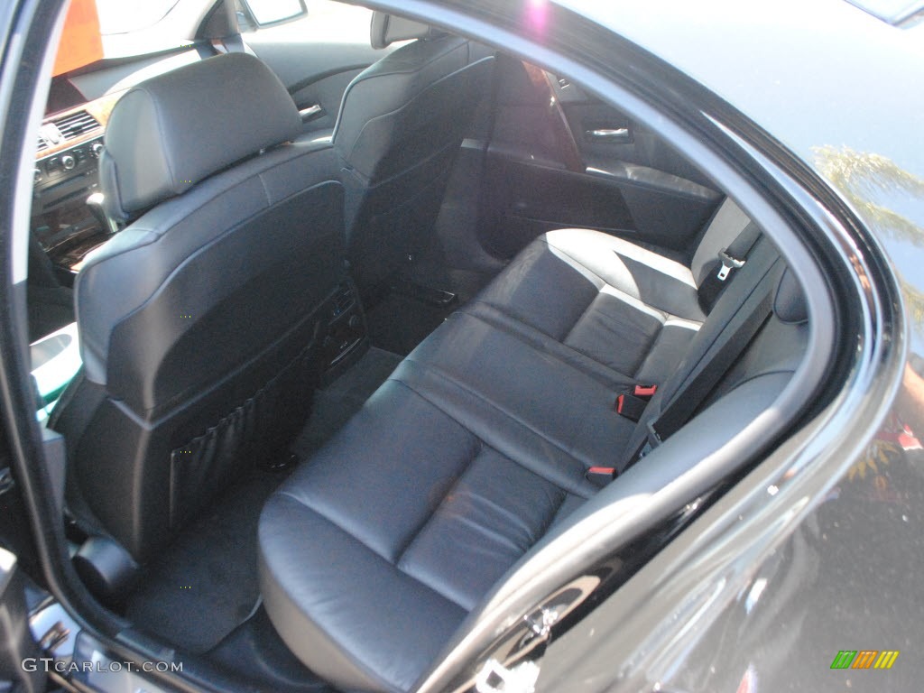 Black Interior 2007 BMW 5 Series 530i Sedan Photo #68363068